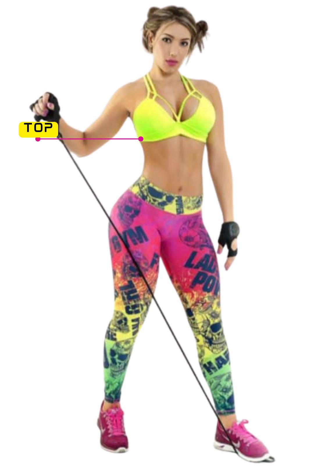 On Fire Yellow Sports Top