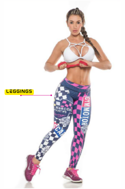 Speedway Tricolor Multicolor Leggings