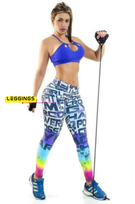 Rainbow Urban Multicolor Blue Leggings