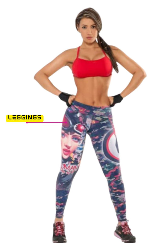 Cat Woman Urban Print Leggings
