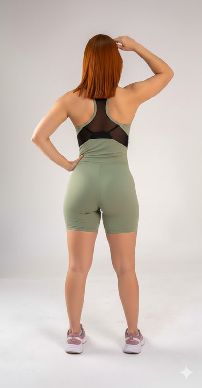 Elite Sculpt & Flex Athletic Jumpsuit – High-Compression One-Piece Bodysuit – Professional Performance Fabric with Modern Cut-Out Details